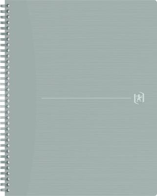Oxford Origin spiraalschrift, ft A4+, 140 bladzijden, geruit 5 mm, grijs Oxford Origin spiraalschrift, ft A4+, 140 bladzijden, geruit 5 mm, grijs
