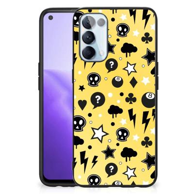 Telefoonhoesje OPPO Reno5 5G | Find X3 Lite Punk Geel Telefoonhoesje OPPO Reno5 5G | Find X3 Lite Punk Geel