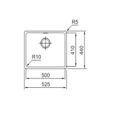 Wastafel met Eén Spoelbak Mepamsa SQUARE 40.50