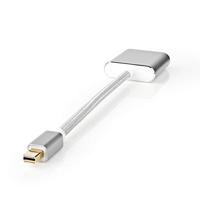 Mini DisplayPort-Kabel - DisplayPort 1.2 - Mini-DisplayPort Male - DVI-D 24+1-Pins Female - 21.6 Gbps - Verguld - 0.20 m - Rond - Gevlochten - Zilver - Cover Window Box - thumbnail