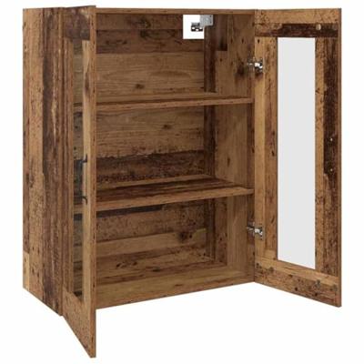 Hangende Wandkast Bruin 69.5 x 34 x 90 cm Bewerkt hout