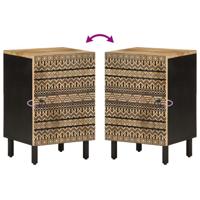 Badkamerkast 38x33,5x58 cm massief mangohout - thumbnail