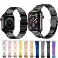 Stalen schakelband - Zilver - Geschikt voor Apple watch 38mm / 40mm / 41mm / 42mm - thumbnail