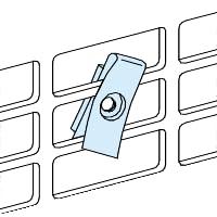 Schneider Electric PrismaSeT-P, clipmoer, voor geperforeerde montageplaten, M5, (20 stuks) 1 stuk(s) - thumbnail