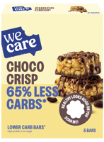 WeCare Low Carb Choco Crisp Bars - thumbnail
