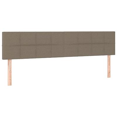 Boxspring met matras stof taupe 180x200 cm