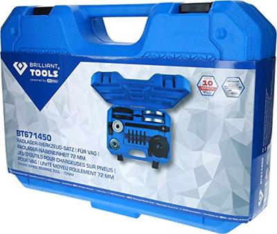 Brilliant Tools BT671450 Wiellagergereedschapsset, voor VAG, wiellager-naafeenheid 72 mm Brilliant Tools BT671450 Wiellagergereedschapsset, voor VAG, wiellager-naafeenheid 72 mm