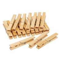 Bursrenmann Wasknijpers Hout 7cm 50 Stuks - thumbnail