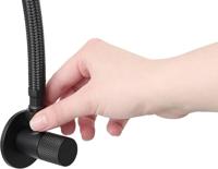 Ben Engraved Cross hoekstopkraan incl. aansluitslang 1/2 x 3/8 inch mat zwart - thumbnail