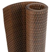 VidaXL Balkonscherm 500x80 cm poly rattan bruin en zwart - thumbnail