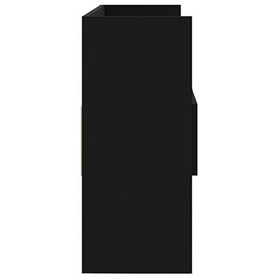 Dressoir 105x30x70 cm bewerkt hout zwart