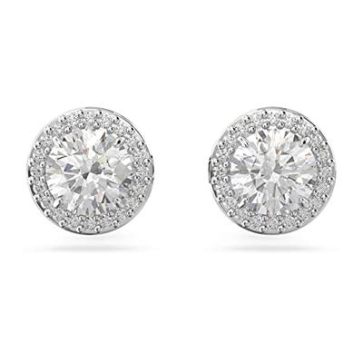 Swarovski 5636269 Oorknoppen Constella zilverkleurig-wit 9 x 9 mm
