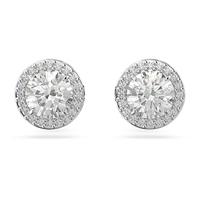 Swarovski 5636269 Oorknoppen Constella zilverkleurig-wit 9 x 9 mm - thumbnail