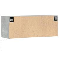 Tv-wandmeubel met LED-verlichting 100x31x35 cm betongrijs - thumbnail