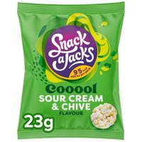 Snack A Jacks sour cream & chive (8x 23gr) - thumbnail