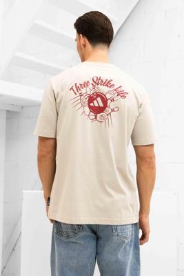 Adidas Novelty Bowl T-Shirt Heren Beige - Maat S - Kleur: BeigeRood | Soccerfanshop