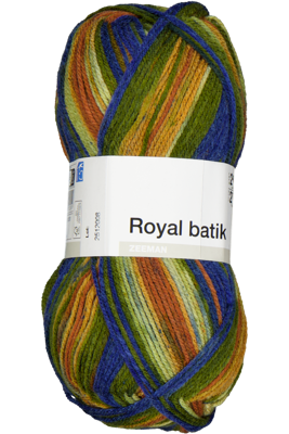 Royal batik Breigaren - Blauw