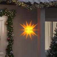 Kerstlamp met LED inklapbaar 57 cm geel - thumbnail