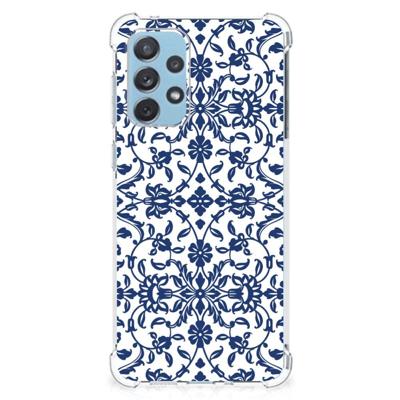 Samsung Galaxy A73 Case Flower Blue