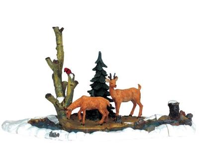 Kerstfiguur Feeding deer LEMAX - Lemax Kerstfiguur Feeding deer LEMAX - Lemax
