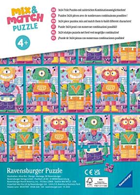 Ravensburger puzzel Schattige robots 3x24 stukjes