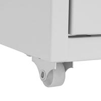 Ladeblok verrijdbaar 28x41x109 cm metaal grijs - thumbnail