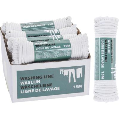 Basic Waslijn polyester 15m wit