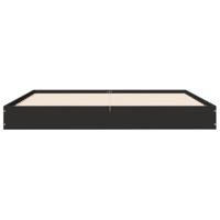 Bedframe zonder matras 160x200 cm spaanplaat zwart - thumbnail