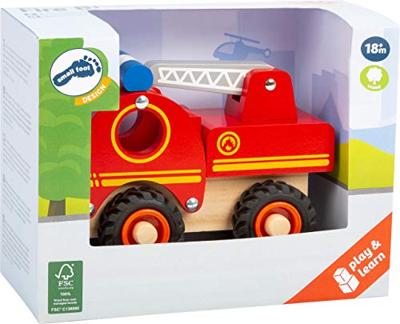 Small Foot - houten brandweerwagen met ladder Small Foot - houten brandweerwagen met ladder