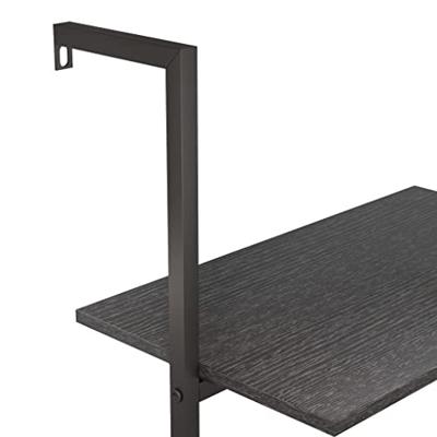 Ladderrek met 4 schappen 64x35x152,5 cm zwart Ladderrek met 4 schappen 64x35x152,5 cm zwart