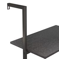 Ladderrek met 4 schappen 64x35x152,5 cm zwart - thumbnail