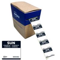 Etiket avery haccp zondag-zwart 25x25mm 1000st - thumbnail
