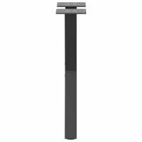 Salontafelpoten 2 st X-vormig 28x(42-43) cm staal antraciet - thumbnail