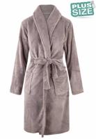 Plus size badjas unisex - lichtgrijs-3Xl/4XL - thumbnail