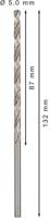 Bosch Accessoires Metaalboren HSS-G, DIN 340 5 x 87 x 132 mm 5st - 2608596820 - thumbnail
