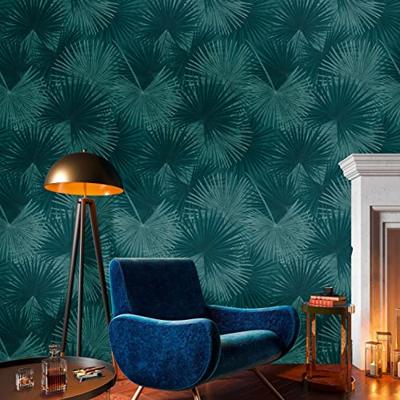 Livingwalls Metropolitan Stories. Travel Stories - Petrol - Bladeren - 391841