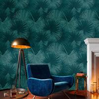 Livingwalls Metropolitan Stories. Travel Stories - Petrol - Bladeren - 391841 - thumbnail