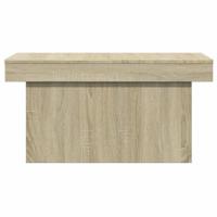Salontafel 80x55x40 cm bewerkt hout sonoma eikenkleurig - thumbnail