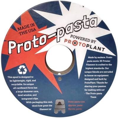Proto-Pasta CDP12805 Protoplant Conductive PLA Filament PLA kunststof 2.85 mm 500 g Zwart 1 stuk(s) Proto-Pasta CDP12805 Protoplant Conductive PLA Filament PLA kunststof 2.85 mm 500 g Zwart 1 stuk(s)