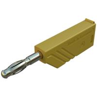 SKS Hirschmann LAS N WS Au Lamellenstekker Stekker, recht Stift-Ø: 4 mm Geel 1 stuk(s) - thumbnail