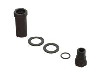 Arrma - Aluminum Servo Saver Hub Set Black (ARA340187) - thumbnail