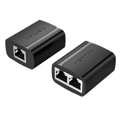 Adapter Splitter Ethernet LAN naar 2 x RJ45 Vention IPTB0 Zwart