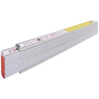 Stabila duimstok, 717 wit/geel hout 2m - 01328 - thumbnail