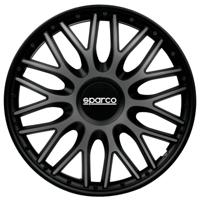 4-Delige Sparco Wieldoppenset Roma 16-inch grijs/zwart SP1696GRBK - thumbnail