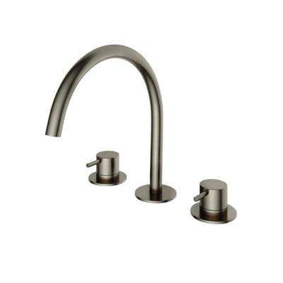 Wastafelmengkraan Hotbath Cobber 3 gats 2-hendel Gebogen 26.1 cm Verouderd IJzer Wastafelmengkraan Hotbath Cobber 3 gats 2-hendel Gebogen 26.1 cm Verouderd IJzer