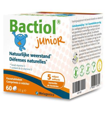 Metagenics Bactiol junior chew 60 Kauwtabletten