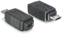 Delock USB 2.0 Adapter [1x Micro-USB 2.0 B stekker - 1x Mini-USB] 65063 - thumbnail