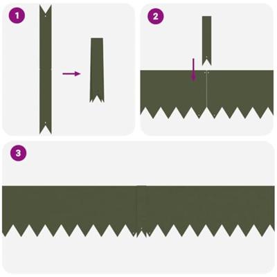 Gazonranden 10 pcs Olijfgroen 100 x 0.5 x 20 cm Staal