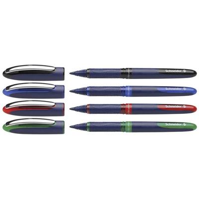 Schneider Schreibgeräte One Business 183094 Rollerballpen 0.6 mm Blauw, Groen, Rood, Zwart 4 stuk(s) Schneider Schreibgeräte One Business 183094 Rollerballpen 0.6 mm Blauw, Groen, Rood, Zwart 4 stuk(s)