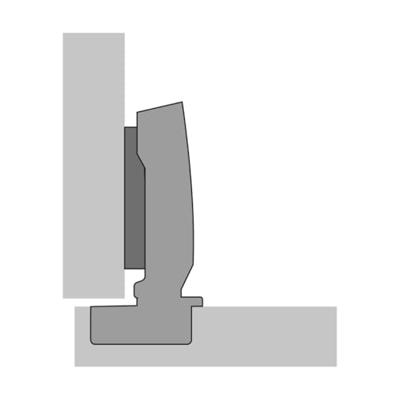 Potscharnier Sensys 8646i, Basis 12.5mm, TH 52 opliggend